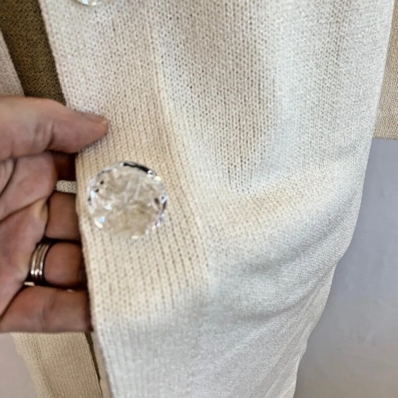 Roberta Pinto White Knit Dress and Jacket Set - size Small - Picture 6 of 9